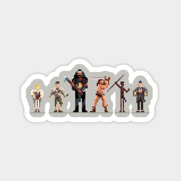 Conan the Pixelated Sticker by 84Nerd